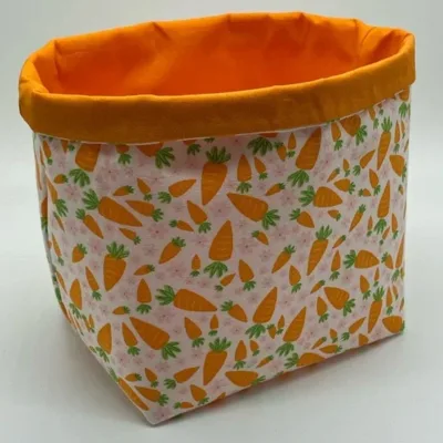 Wholesales Easter Decorations Polyester Printing Carrot Easter Baskets for Child