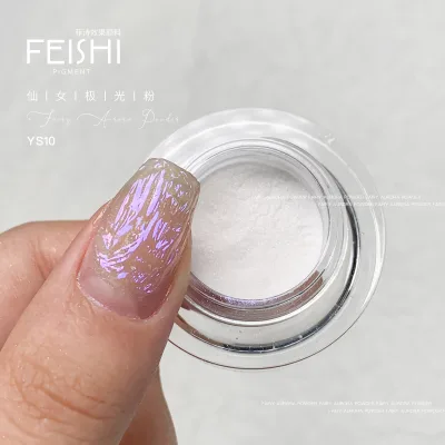 Hando Aurora Moonlight Pigment Magic Chrome White Pearl Pigment Pearl Nail Powder in 2022