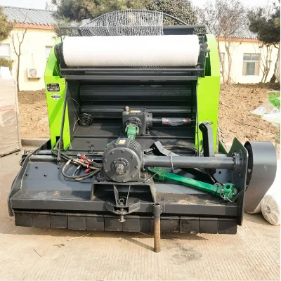Mini Round Hay Silage Straw Baler Silage Chopping Counters Corn Round Hay Baler With Straw Crusher