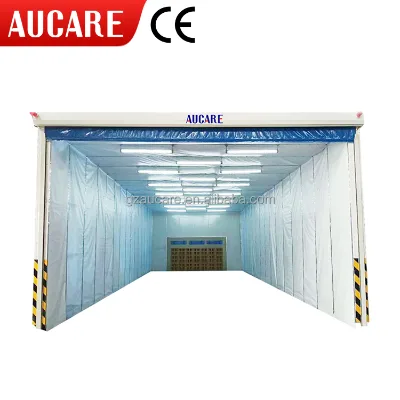 Expansion Painting Room Movable Telescopic Spray Paint Booth with Electric Heating Retractable Waterproof PVC Clothes
