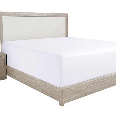 Hot Sales Custom 100% Cotton Sateen White 400TC Soft Breathable Luxury Hotel Bedspread Bed Cover