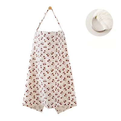 2 Layers Muslin Cotton Custom Lightweight Baby Nursing Cover for 0-12 Months Breastfeeding Cover