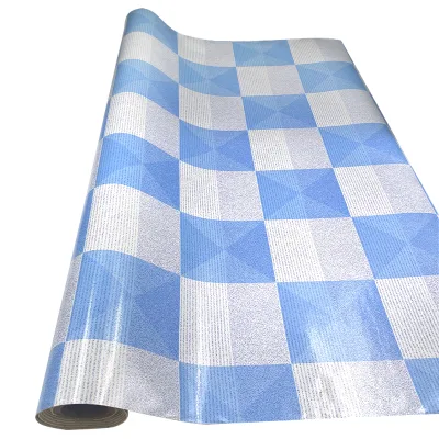 Stain Resistant Compact-backed PVC Vinyl Flooring Roll for Family Dining Room Indoor Flooring Solution