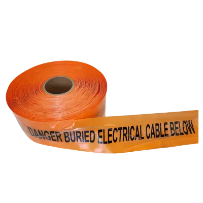 Orange ELECTRICITY 316 Grade Stainless Steel Wire Tracer Detectable Underground Tape