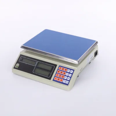 Veidt Weighing Electronic Bench Scale LCD Dual-Sided Display High Quality Vegetable Fruit Stainless Steel Tray OEM
