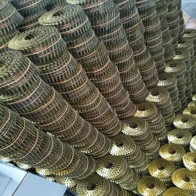 Clavos Helicoidales Ecuador 2-1/4''x0.099'' (2.5x57mm), Vinyl Coating, 1240 Cajas/sin Pallet Per 20''FCL Container