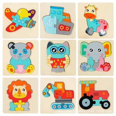 Wooden Puzzles for Toddler Wood Jigsaw Puzzles for Boys Montessori Games and Educational Toys for Kids Wooden Puzzles Present