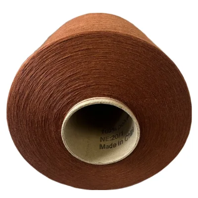 Recycled Yarn Manufacturer Ne20/1 Ring Spinning 100% Polyester Spun Yarn for Knitting Socks