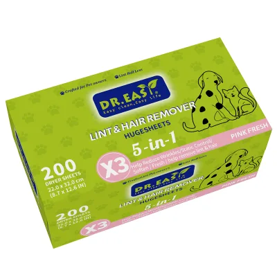 Eco-friendly Disposable Dryer Sheets Solid Shape Fabric Softener HugeSheets