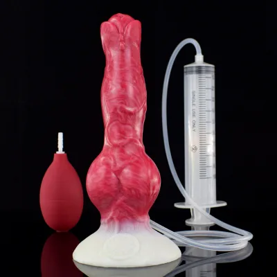 HM Fun Sex Products Wolf Dog Penis Giant Realistic Dildo Pussy Masturbation Water Spray Orgasm Ejaculation Animal Cock Dog Dildo