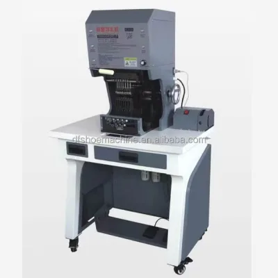 Footwear Sneaker Shoes Making Upper Vamp Automatic Leather Pneumatic Eyelet Hole Punching Machine
