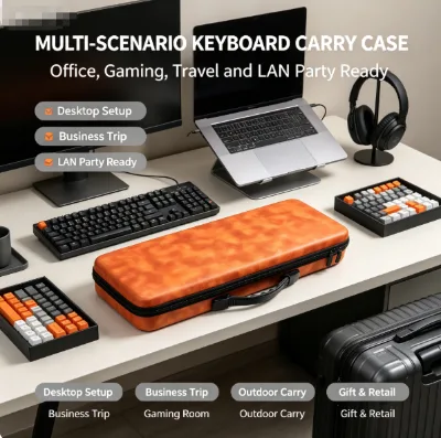 Custom Ipad Keyboard Case Portable Mechanical Gaming Keyboard Bag Hard EVA Cases for Wireless Keyboard Teclado