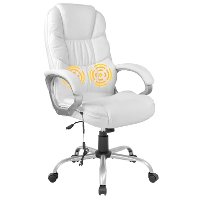 Modern Best Office Chair Beige White Sofa Ergonomics Managerial Executive Chairs Boss Chair Wholesale Office Furniture 150kg Max