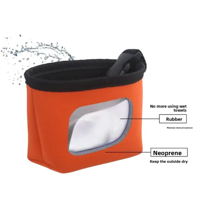 Portable Golf Ball Wipe Bag with Detachable Storage Hanging Design for Clubs & Gear Cleaning 40x60cm Model