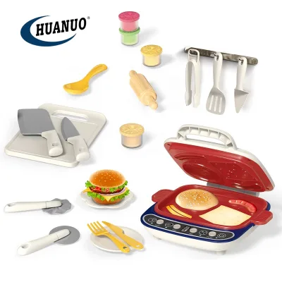 Kids DIY Play Dough Tools Plastic Kitchen Mini Oven Toys Handmade Modelling Clay