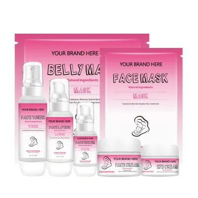 Private Label Vegan Herbal Organic Gently Pregnant Woman Anti Aging Moisturizing Skin Care Face Products Skincare Set Wholesale