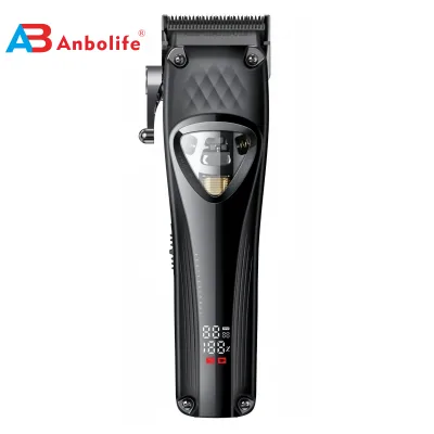 Anbolife Hair Clippers for Men Professional Trimmer Barber Wireless Rechargeable Haircut Magnetic Motor Clippers for Family