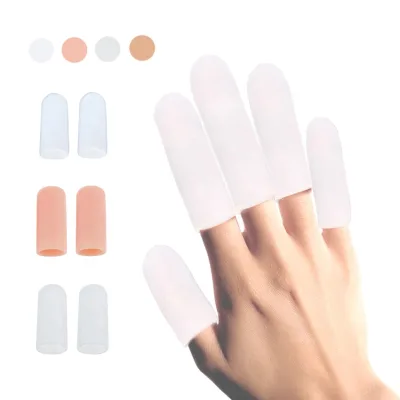 Gel Finger Protector Finger Sleeves Support Elastic Silicone Finger Cots for Basketball, Tennis,Baseball Hand Eczema
