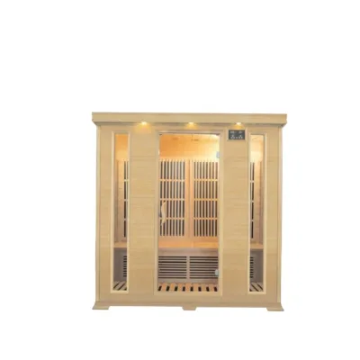 High Quality Hemlock/Red Cedar Wooden Shower Outdoor Sauna Bath Steam Sauna Room for Sale