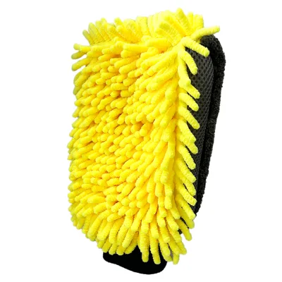 Double Sided Chenille Cleaning Mitt Waterproof Eco-friendly Super Dirt-Removing Absorbent Microfiber Car Wash Gloves DF Brand