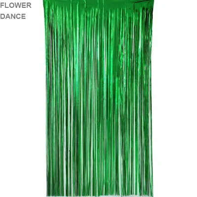 Colorful 1*2m Foil Curtain Rain Effect Shiny Metallic for Christmas New Year Wedding Celebration Decor