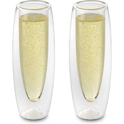 Wine Glass Drinkware Whisky Glass Material and Double Wall Whiskey Drinking Glasses