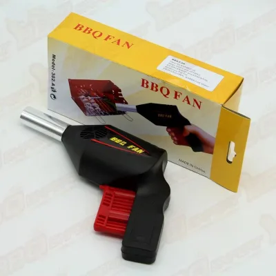 Jukaiwtec AC101 Portable Mini Pressure Fan & Grill Fire Starter One-Handed Grip Speed Control for Camping & BBQ