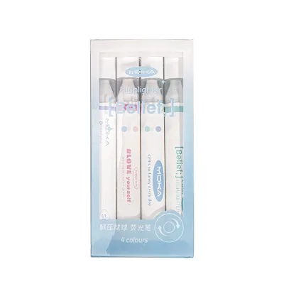 Custom Highlighter Pens School Suplies' Set Packaging Highlighter Stationery Funny Highlighter Cute Kawai