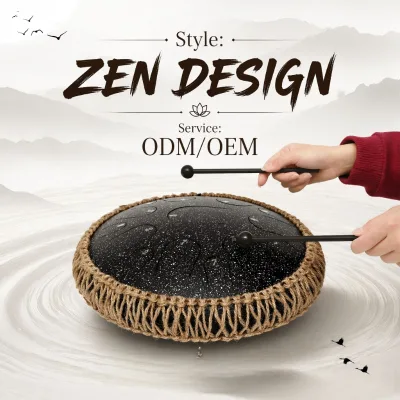 SUCCESS Zen Design Steel Tongue Drum Wholesale Steel Tongue Handpan Drum for Sound Healing