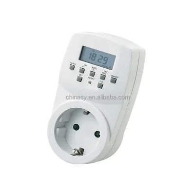 OEM White 16A Multifunctional White Brazil Programmable Indoor Digital Time Timer