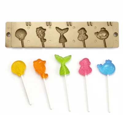Customize New Fashion Designs to Manufacturing Aluminum Die Casting Candy Mould and Lollipop Molds for Candy Depositor