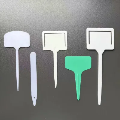 Plastic Waterproof T Type Multishape Plant Labels Used in Gardens
