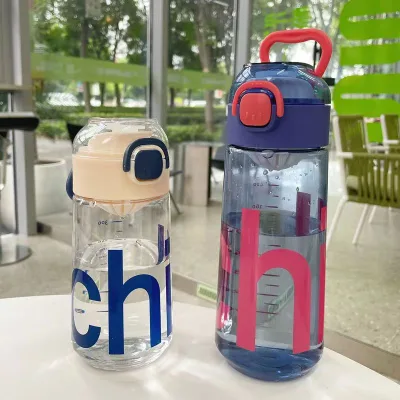 Casual Food Grade Plastic Cup for Outdoor Sports High Temperature Resistance Water Kettle with Filter for Summer and Children