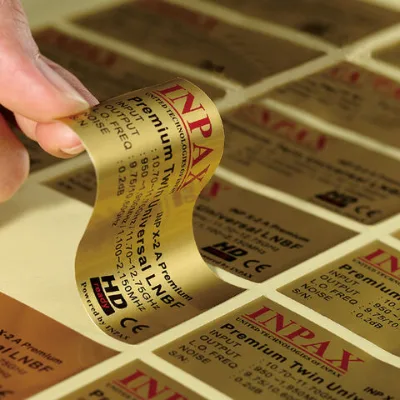Self-adhesive label custom seal LOGO sticker custom design printing aluminum sticker label