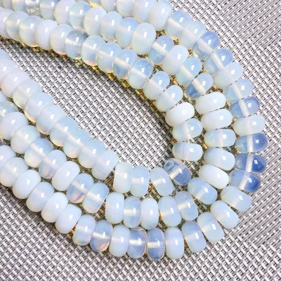 Wholesale Natural 4*6mm 5*8mm Rondelle  Stone Beads, Rondelle Synthetic Opal Beads for Jewelry Making