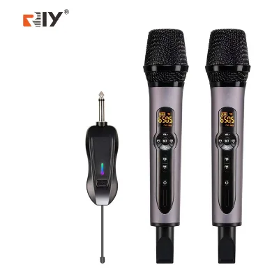 RY102  Dual Channel  Universal Wireless Microphone  Reverb DSP Wireless Mic.