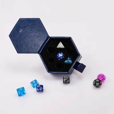 Custom Dungeons & Dragons Board Game Leather Running Group Dice Box Dnd Drawstring Dice Bag Dice Tray
