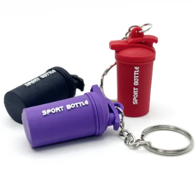 Pvc Cartoon Soft Key Chain Personality Fashion Shake Cup Key Chain Double-sided Key Chain Pendant