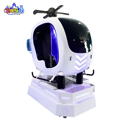 VR Plane Simulator, Single-Person Dynamic Helicopter Simulator, Immersive VR Flight Amusement Equipment