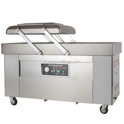 DUOQI DZ(Q)-600/2SB Double Chamber Nitrogen Stand Type External Industrial Brick Shape Vacuum Skin Packaging Machine Packaging