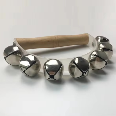 Hand-cranked Bell for Dance Wooden Handle Music Instrument for Music Instrument Hand-cranked Bell