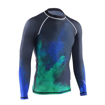 Keep Diving Men UV Protection Breathable Fast Dry Long Sleeves Diving Top Wetsuit Jacket (XL)
