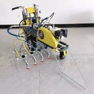 Road Marking Automatic Line Drawing Car Mini Electric Hand Plunger Cold Spray Marking Machine