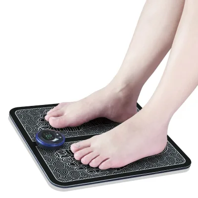 Home-use Foot Massager with PU Foldable Pad Very Portable Wireless Electric Vibrating Foot Massage Pad. Equipment