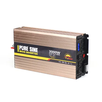 High quality DC AC power inverter 3000W 3KW off grid customized socket wave LCD display power supply 3KW inverter