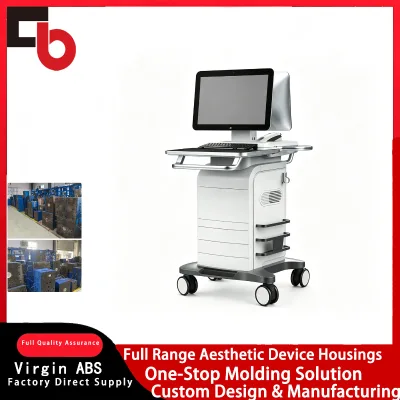 Vertical Beauty Workstation Plastic Casing with Touch Screen & Keyboard Tray Medical ABS Custom Injection Molded