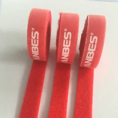 Low MOQ Custom Logo Printed Different Sizes Releasable Hook and Loop Tape High Quality Velcroes Fastener Tape Cable Ties