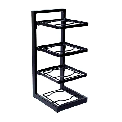 Kitchen Storage Organizer Pots and Pans Rack Wall Mounted or Countertop Kitchen and Home