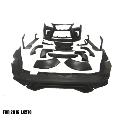For LX570 2018 New Body Kit Facelift for LX570 to Wide with Front Bumper