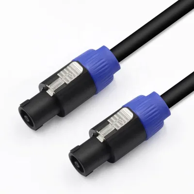 High Quality 13AWG Speakon to Speakon Cable 4Pin Male Connector Audio Cable OFC Copper Wire Speaker Amplifier Nl4 Speakon Cable